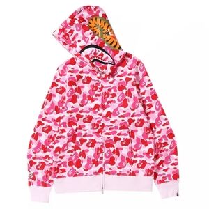 Bape Pink Camouflage Hoodie
